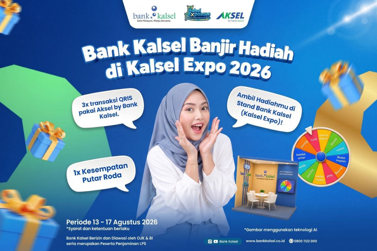 Bank Kalsel Semarakkan Ajang Kalsel Expo 2026 Dengan Permainan Roda Impian