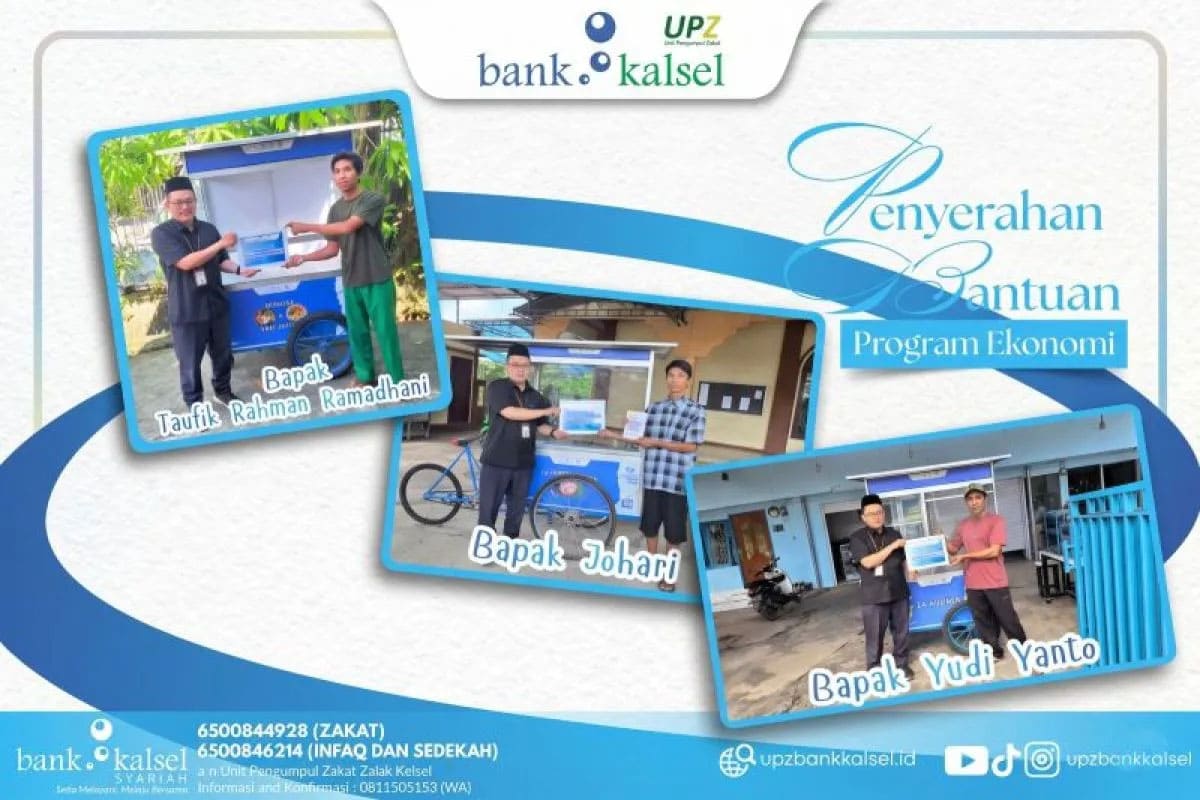 UPZ Bank Kalsel Bantu Gerobak Usaha Dorong Kemandirian UMKM