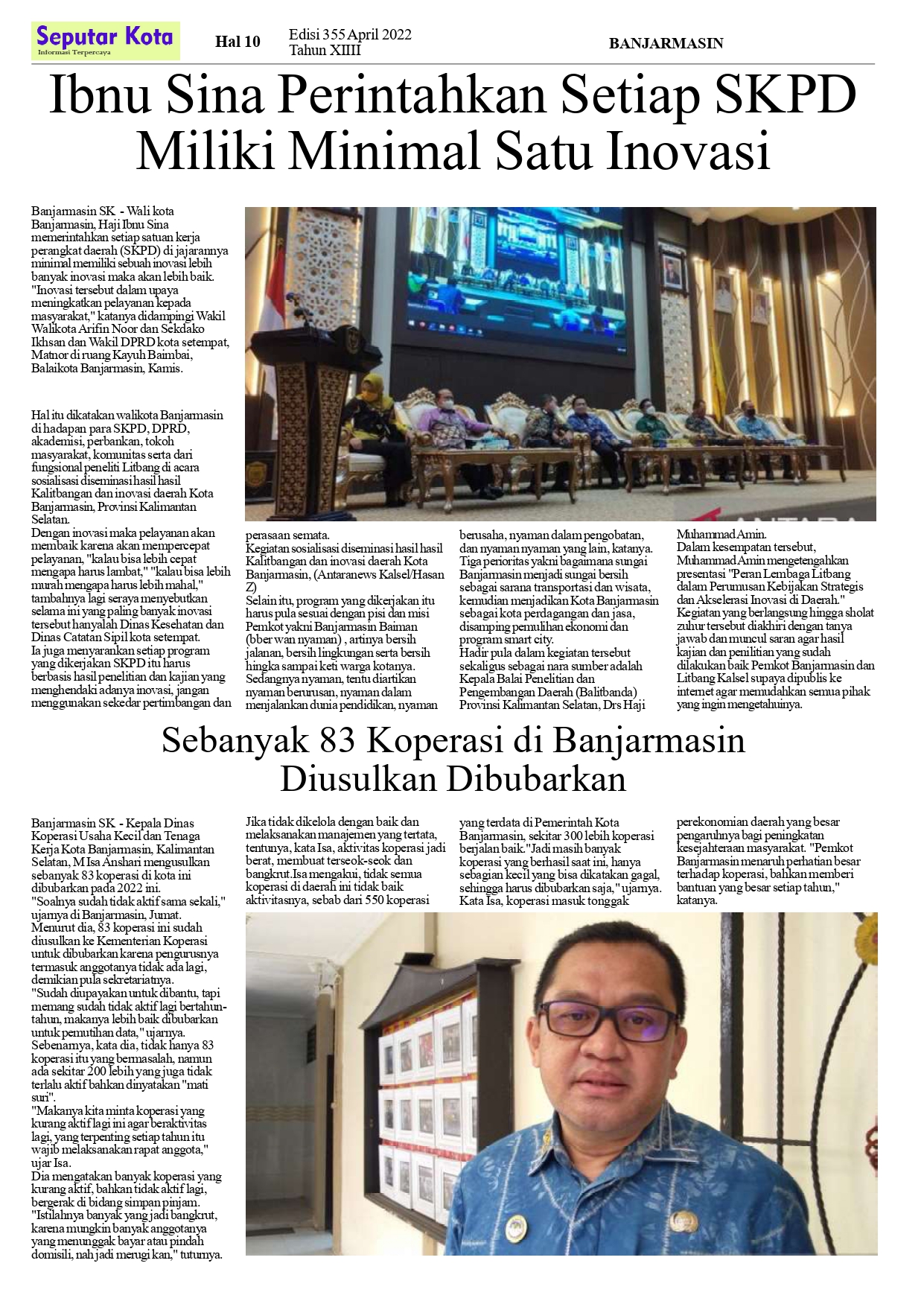 Seputar Kota  April 2022 Hal 10 Bln ke 2