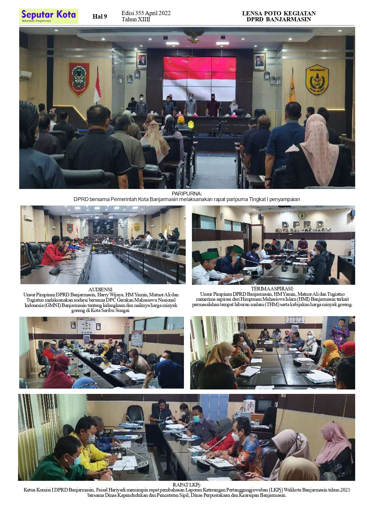 Seputar Kota  April 2022 Hal 9 Bln ke 2