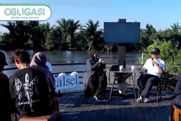 Bank Kalsel Gelar "Duduk Bersama", Hadirkan Kreator Visual Lokal Yang Sukses Mendunia