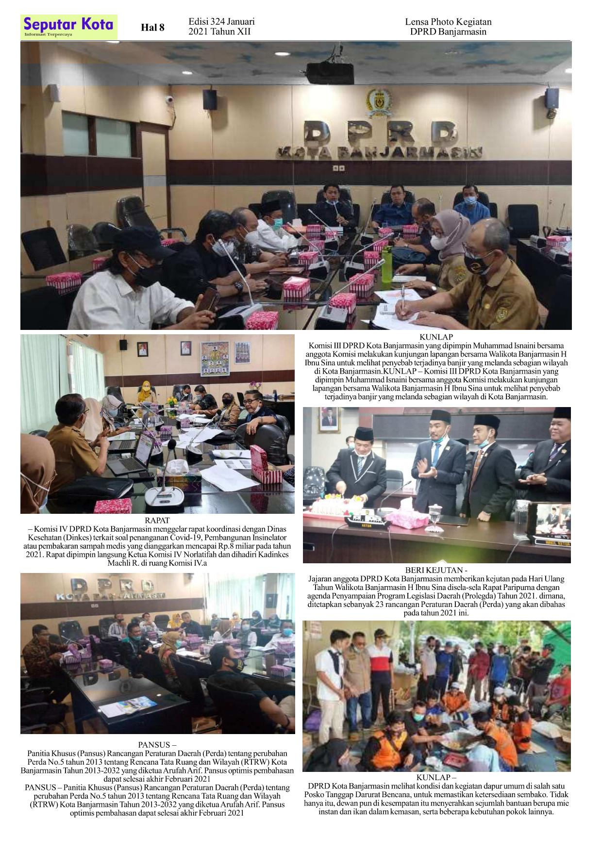 LENSA PHOTO DPRD BANJARMASIN JANUARI 2021