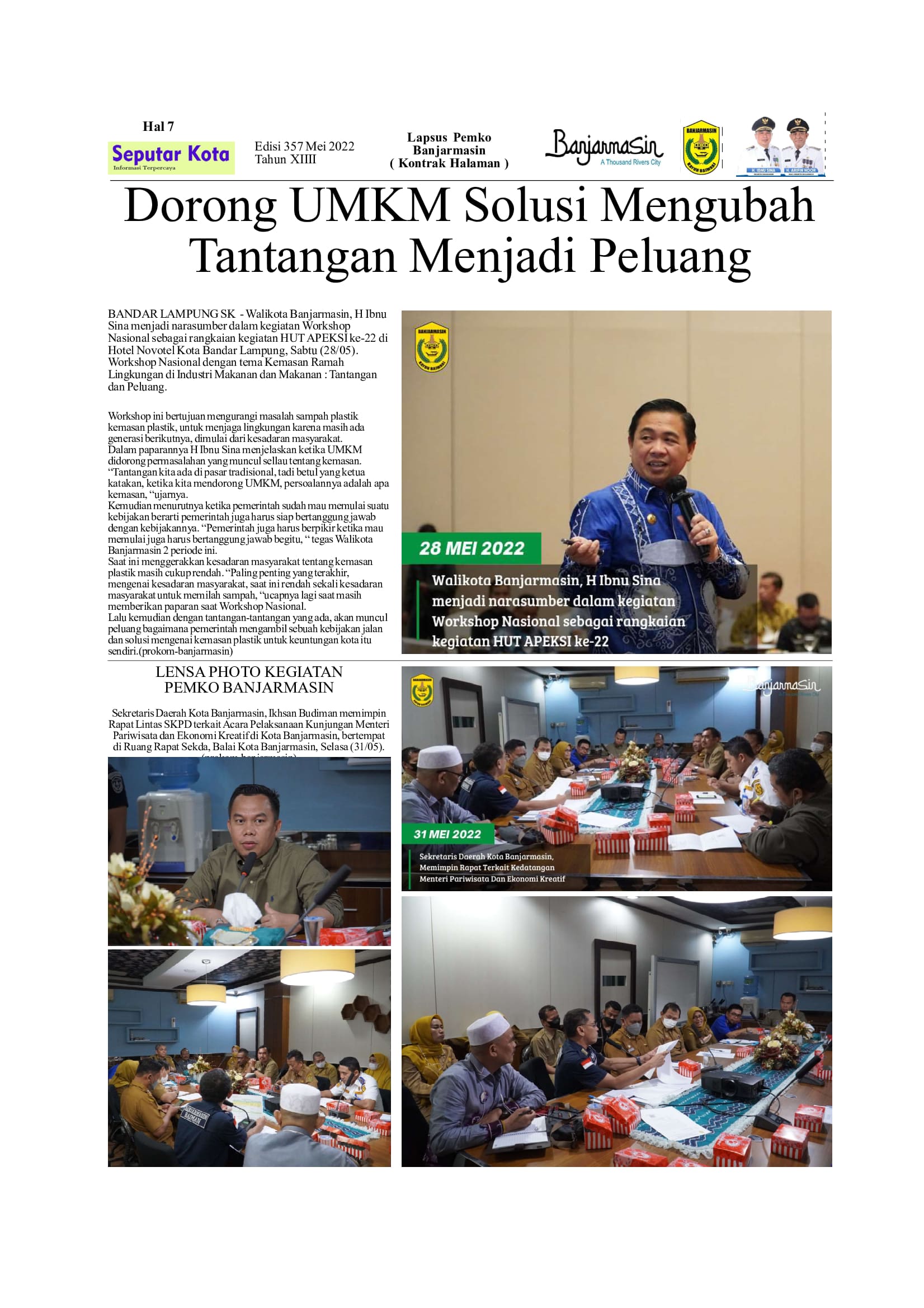 SEPUTAR KOTA EDISI MEI 2 2022 HAL 7