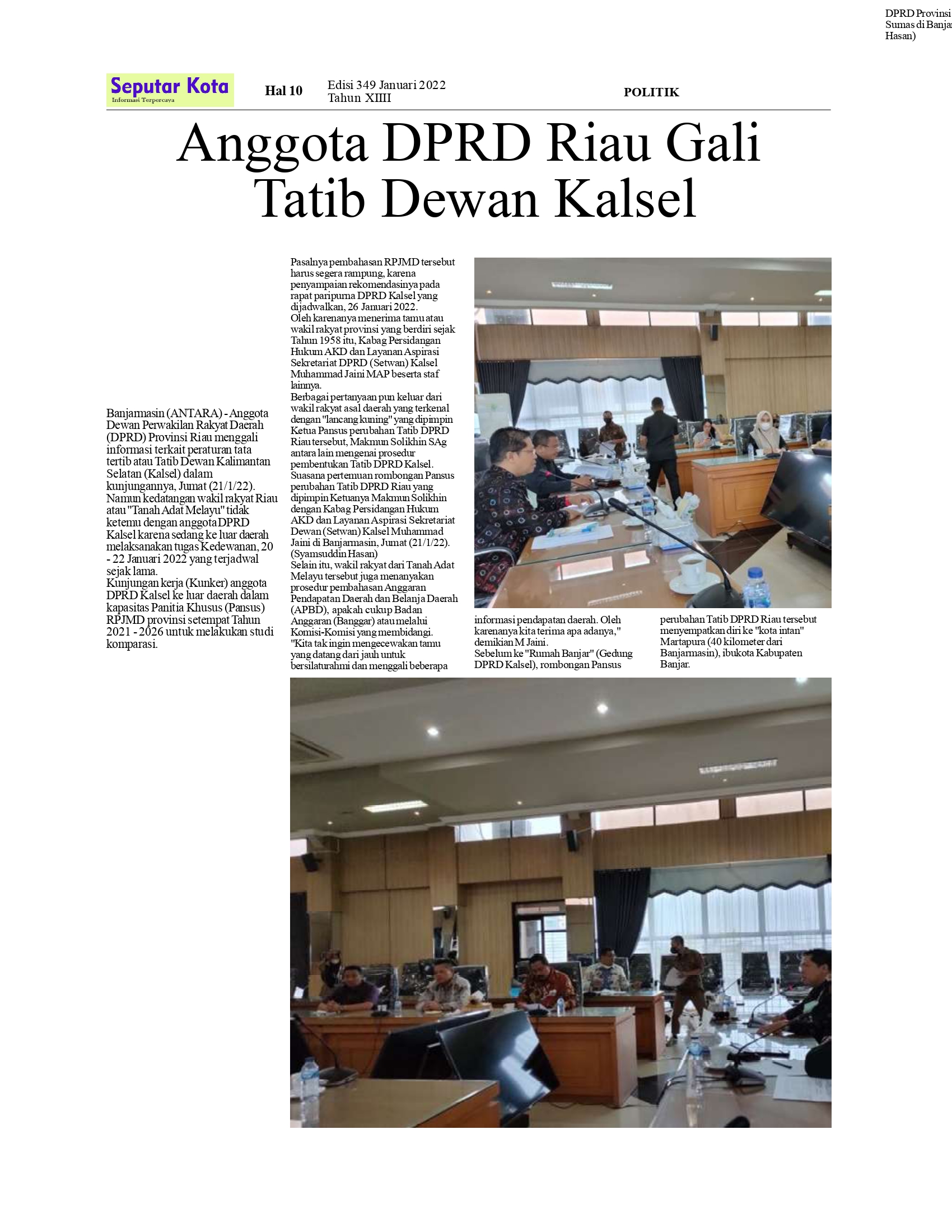 SEPUTAR KOTA HAL 10