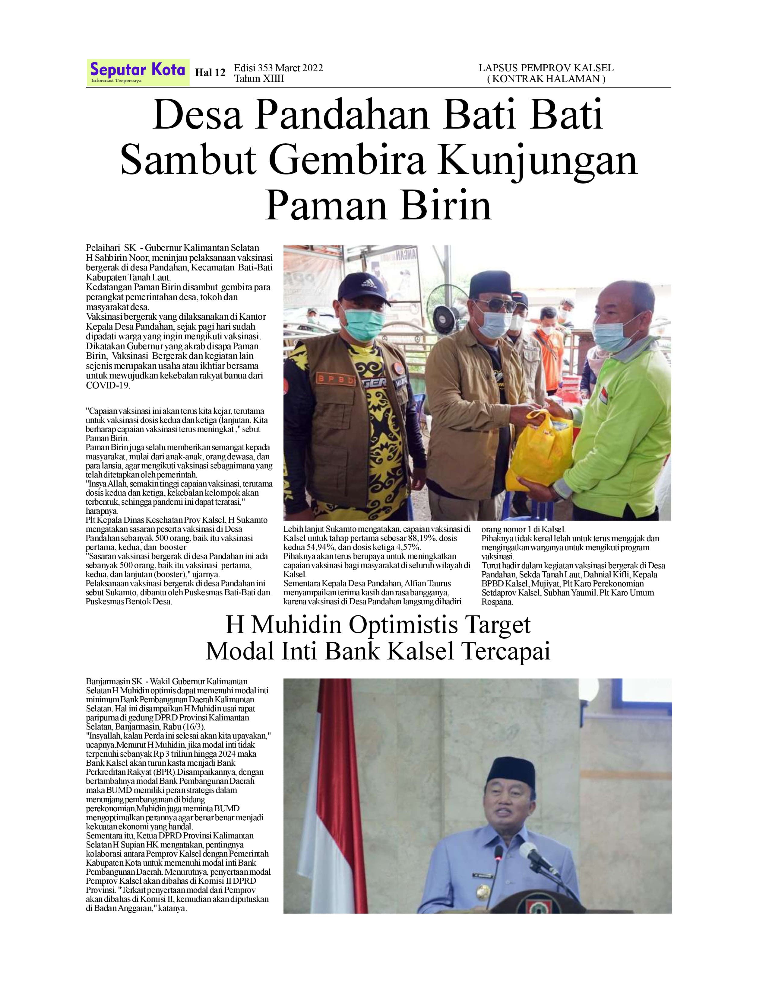 SEPUTAR KOTA HAL 12 MARET 2 2022